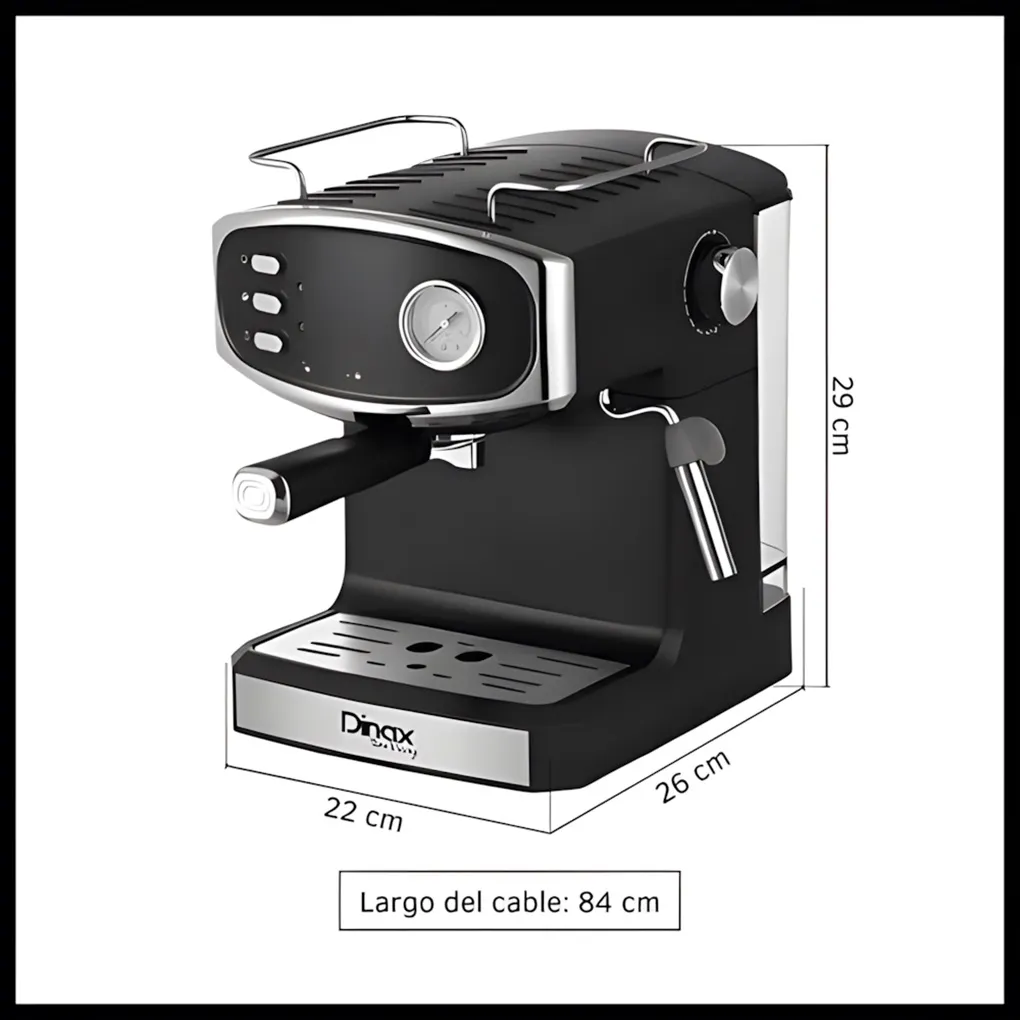 Cafetera Vintage Espresso 1200W BAR-CFE1200SL