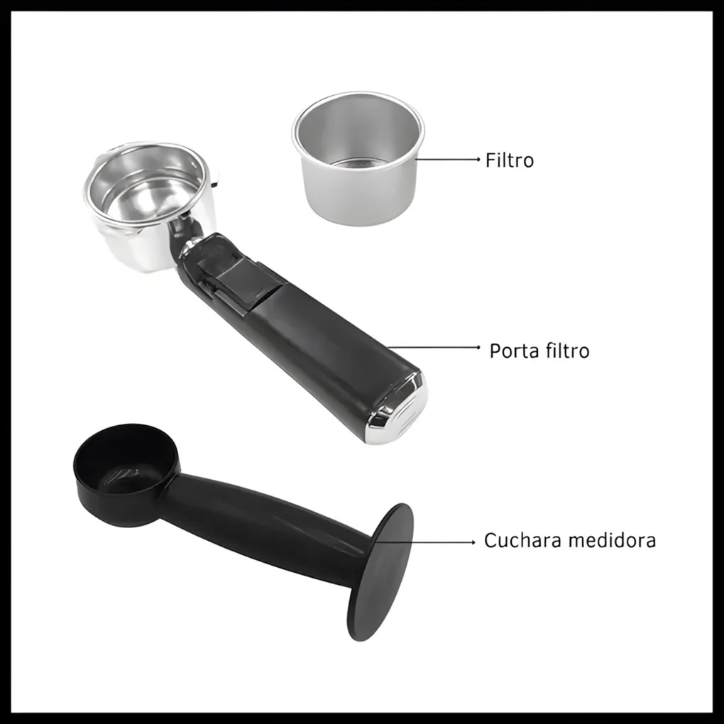 Cafetera Vintage Espresso 1200W BAR-CFE1200SL