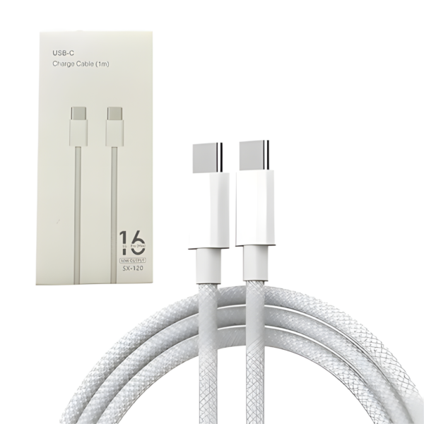 Cable Para Iphone 16 USB-C A USB-C Mallado SX-120