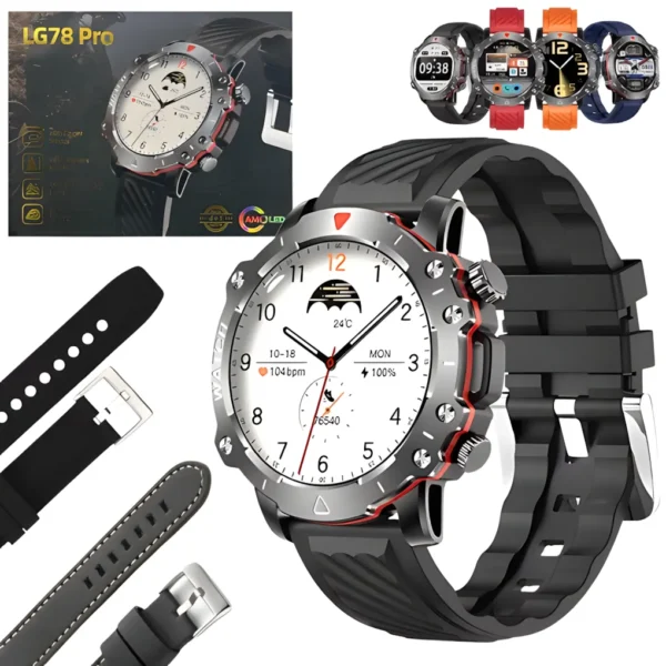 Reloj Smartwatch 4 en 1 Circular LG78 PRO