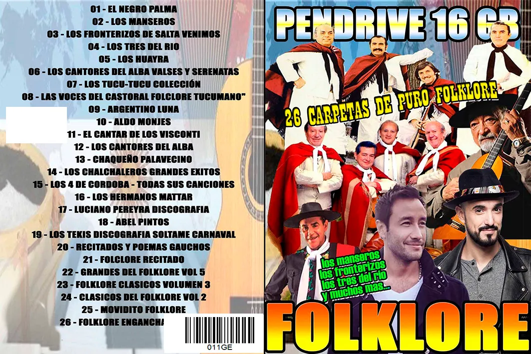 PENDRIVE CON MUSICA - 16 GB