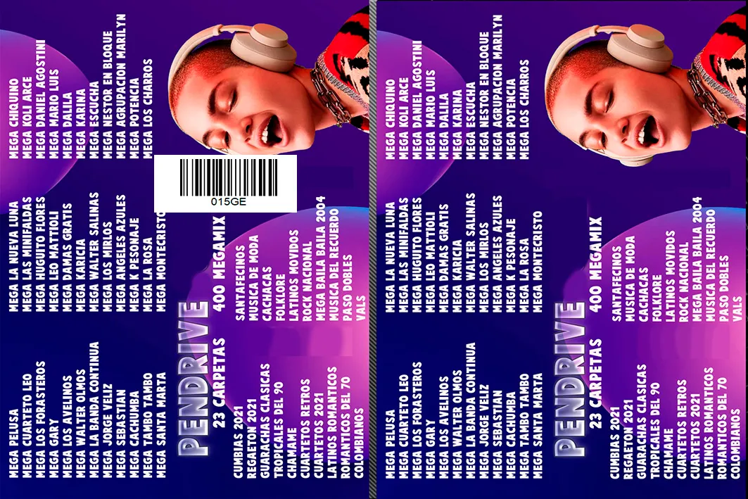 PENDRIVE CON MUSICA - 16 GB