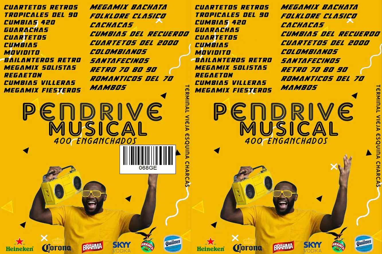 PENDRIVE CON MUSICA - 16 GB