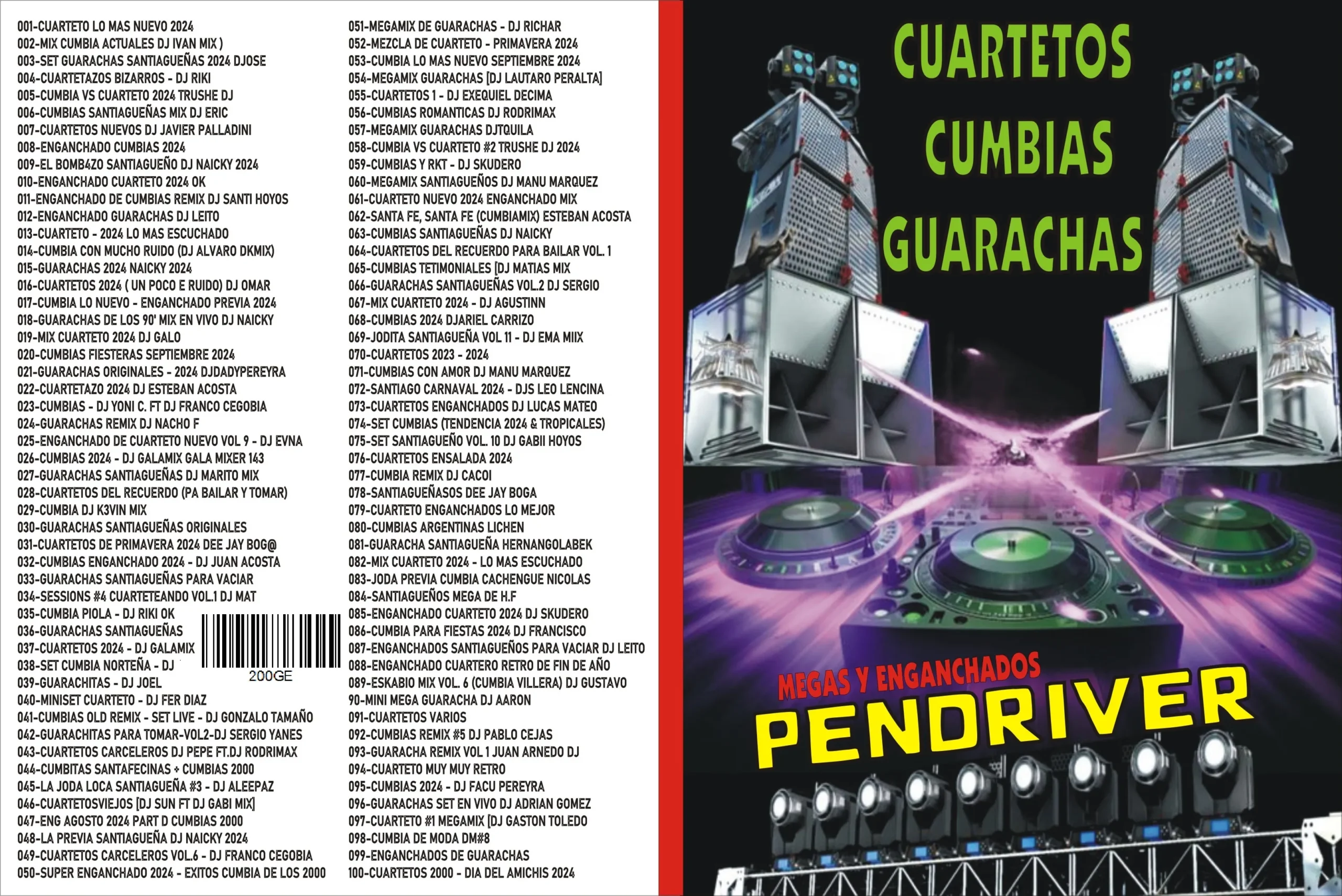 PENDRIVE CON MUSICA - 16 GB