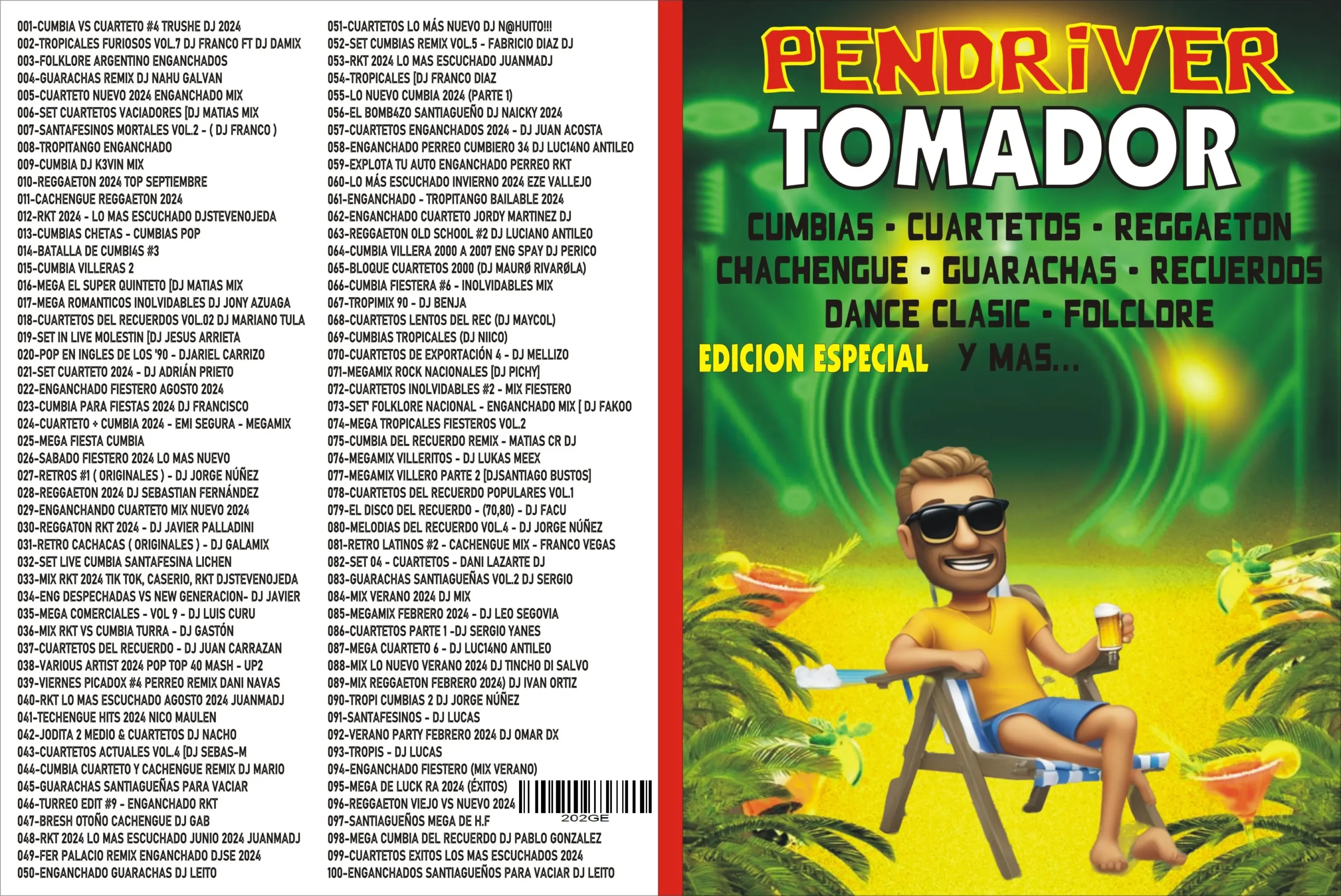 PENDRIVE CON MUSICA - 16 GB