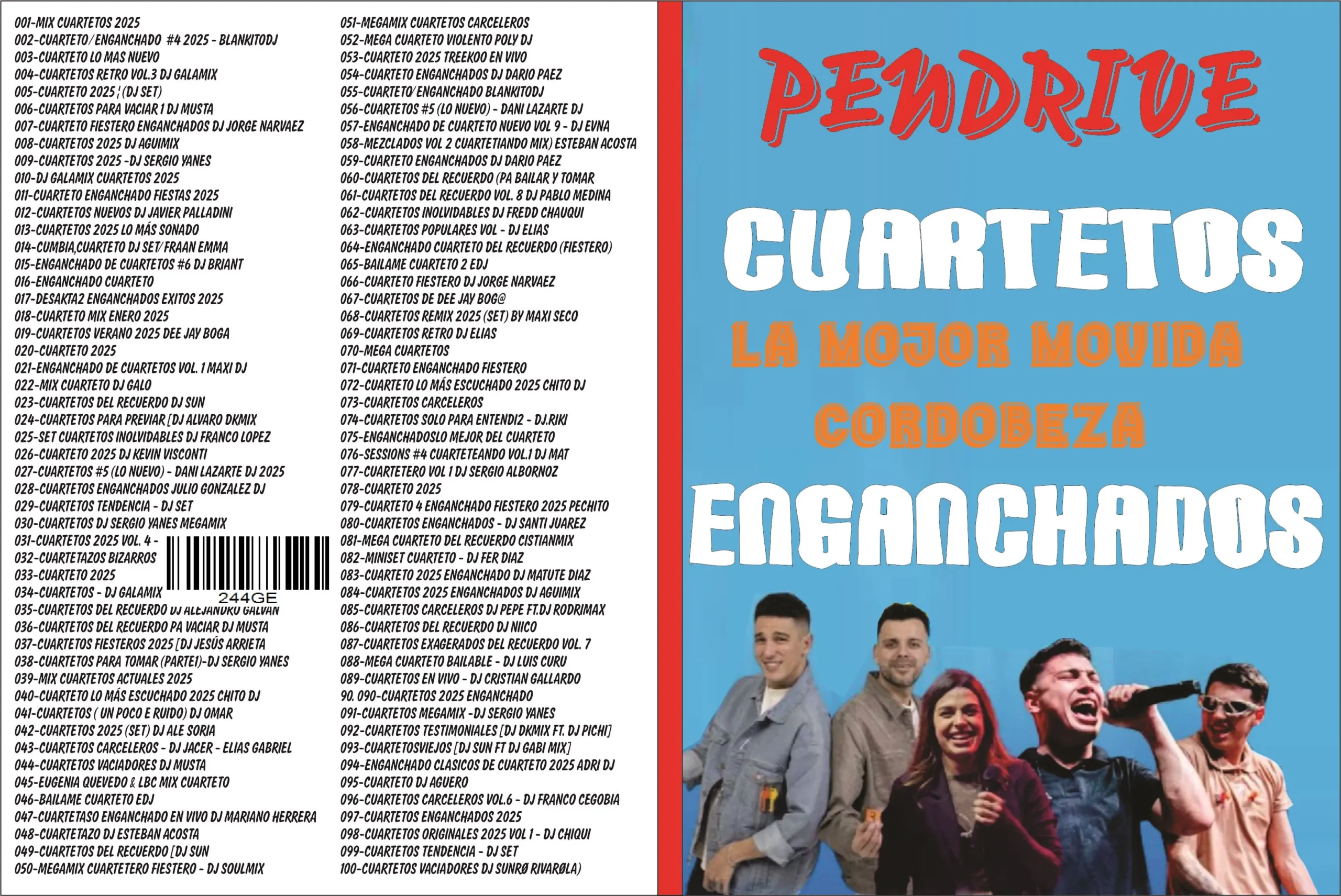 PENDRIVE CON MUSICA - 16 GB