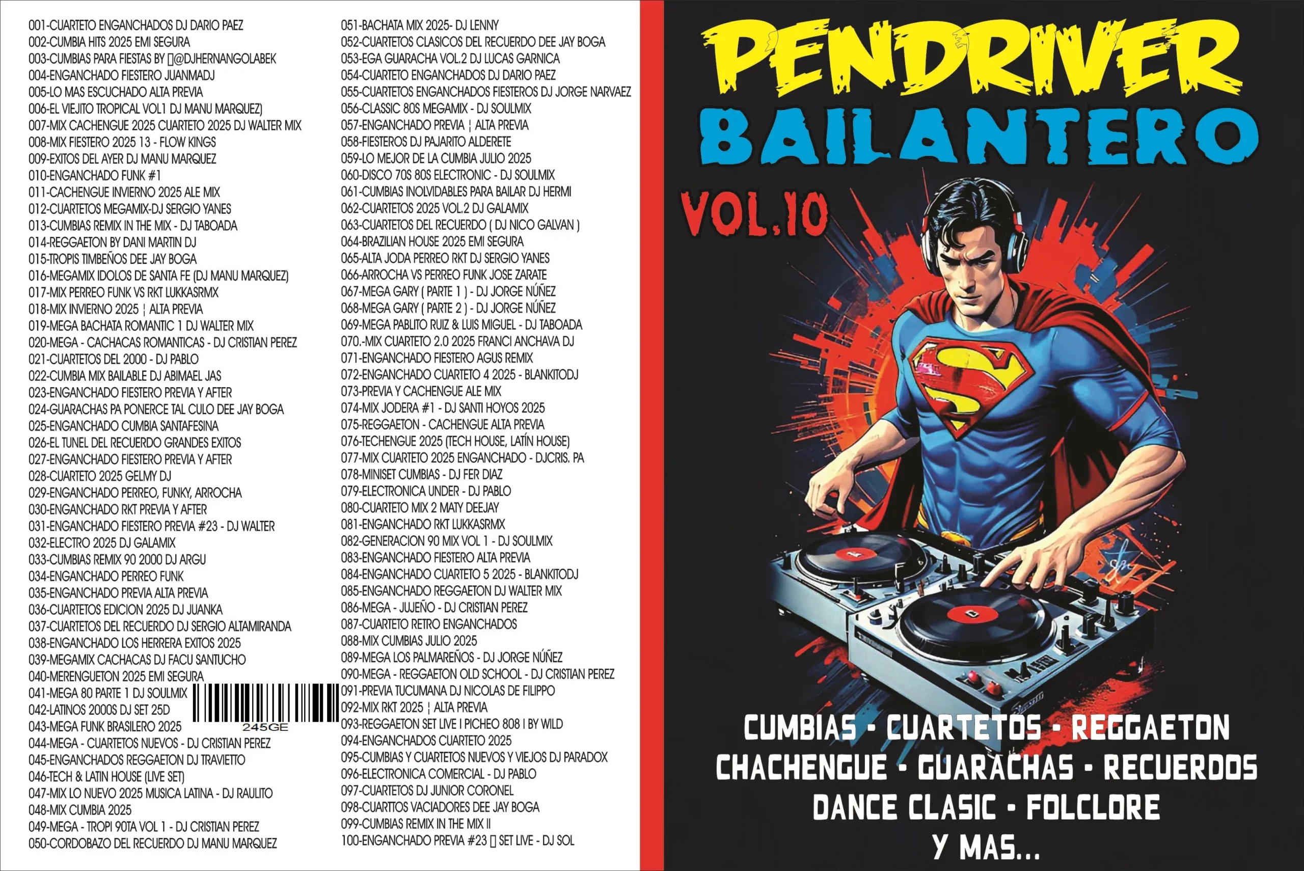 PENDRIVE CON MUSICA - 16 GB