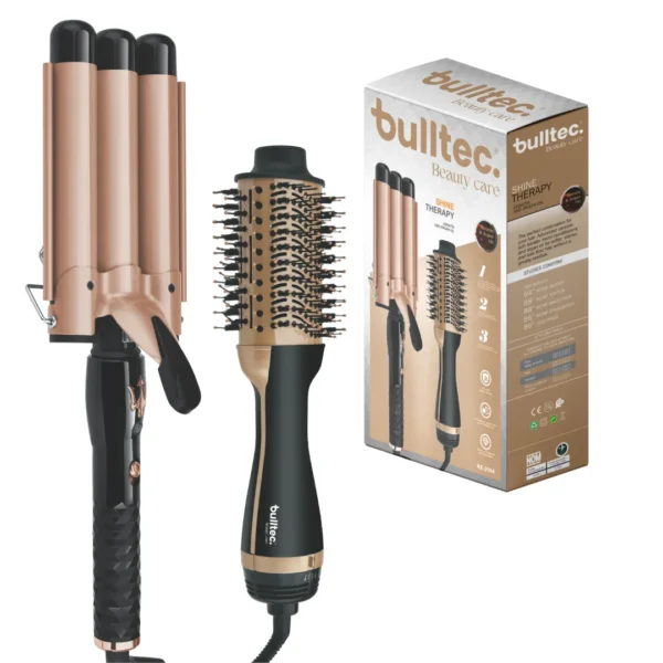 Set de Rizador y Cepillo One Step SHINE THERAPY BULLTEC
