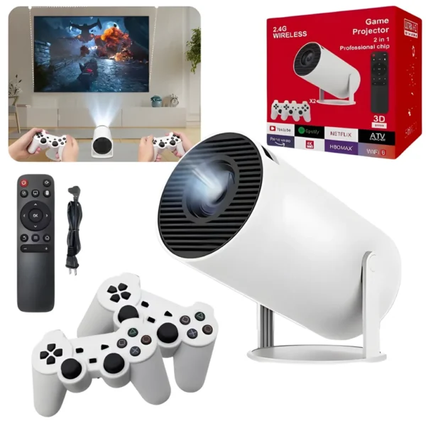 Proyector Smart con Consola Retro Incorporada