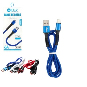 Cable USB-USB C IBEK 6A CB-2507_upscayl_1x_upscayl-standard-4x_11zon Cable USB-USB C IBEK 6A CB-2507