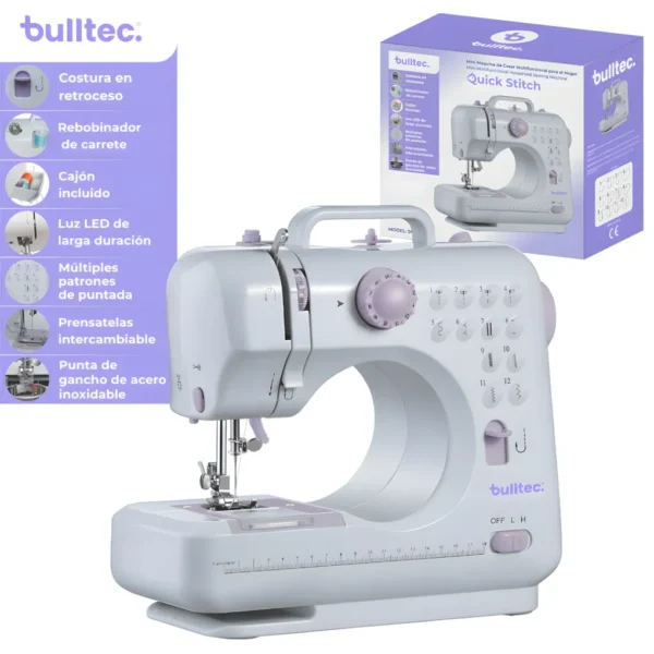 Maquina de Coser Multifuncional BULLTEC 505A