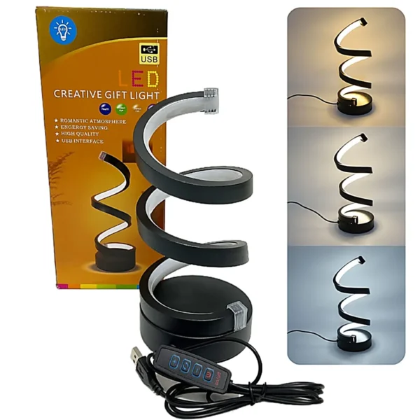 Lampara LED USB Espiral CREATIVE GIFT LIGHT