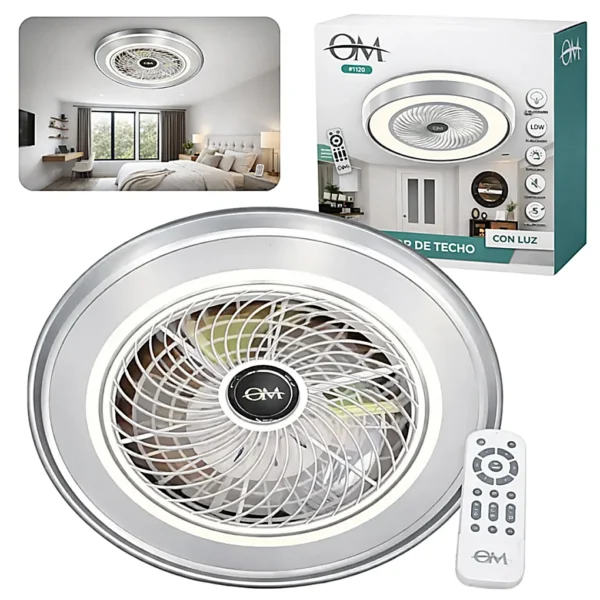 Ventilador de Techo con Luz LED OM F1120
