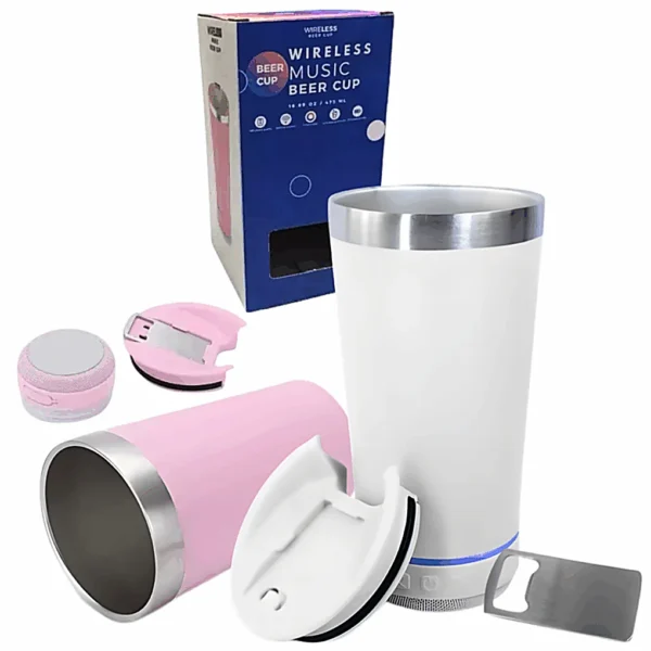 Vaso Termico con Parlante Incorporado BEER CUP