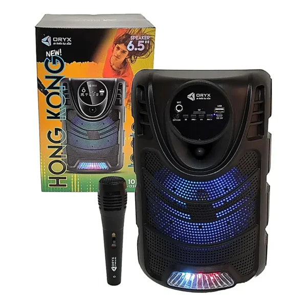 Parlante 6.5″ Karaoke con Micrófono Hong Kong ORYX