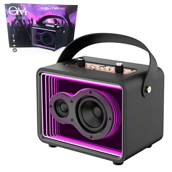 Parlante Retro Bluetooth Om-3101