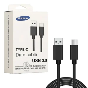 Cable USB a C SAMSUNG Carga Rápida 1m Negro S 3.0 Negro