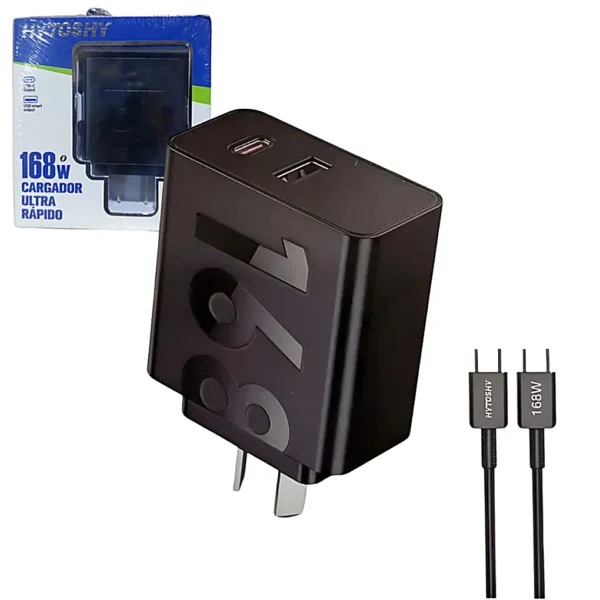 Cargador Ultra Rápido 168W Salida Doble HY-90W