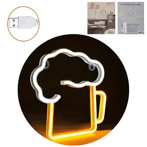 Cartel Neon Luminoso CERVEZA – 2022065