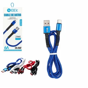 Cable USB-USB C IBEK 6A CB-2507