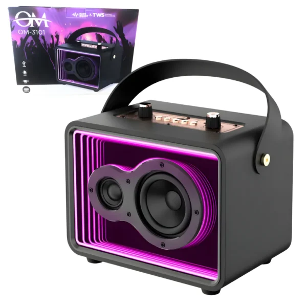 Parlante Retro Bluetooth Om-3101