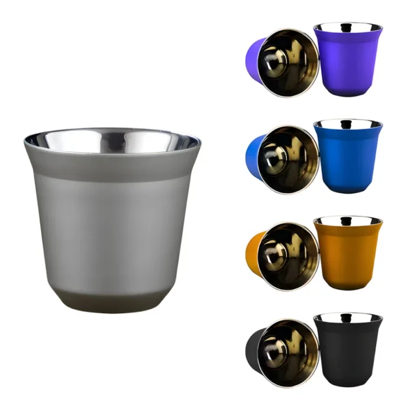 Taza de Acero Inoxidable 250ml ml con Aislamiento SUS304