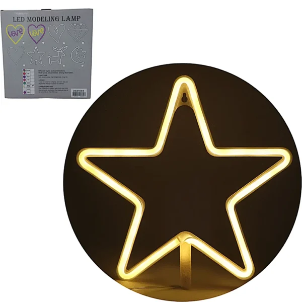 Cartel Neon Luminoso ESTRELLA – 2021033