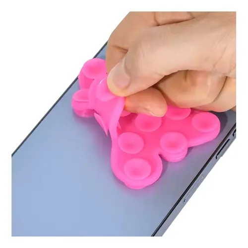 PEGATINA CELULAR DOBLE SOPAPA VENTOSA FORMA UNICORNIO