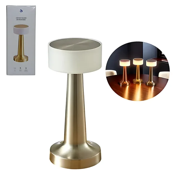 Lampara Velador LED Recargable 3 Tonos SUONO ILU0146