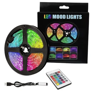 Tira LED 5MTS Conector USB y Control Remoto MOOD LIGHTS 2882