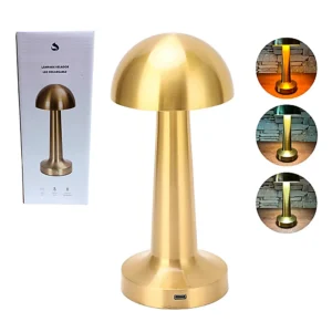 Lampara Velador Hongo Led Meta Recargable Usb Tactil 3 Modos SUONO