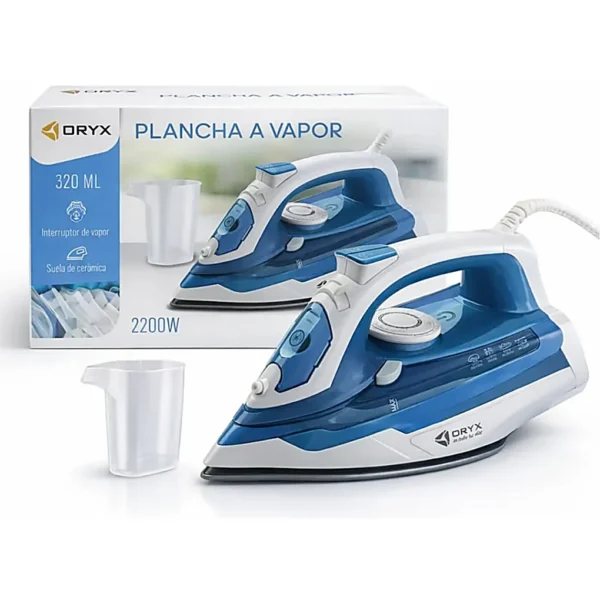 Plancha A Vapor Oryx 2200w 320ml SP-101