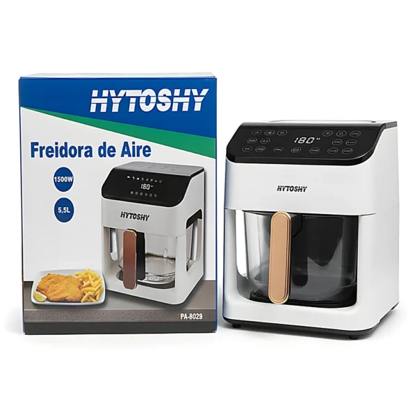 Freidora de Aire de Vidrio 1500W 5,5L HYTOSHY PA-8029