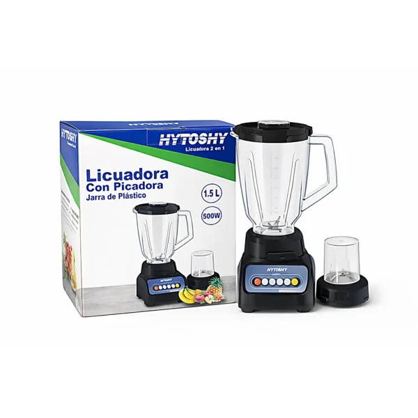 LICUADORA CON PICADORA JARRA PLASTICA HY-999P