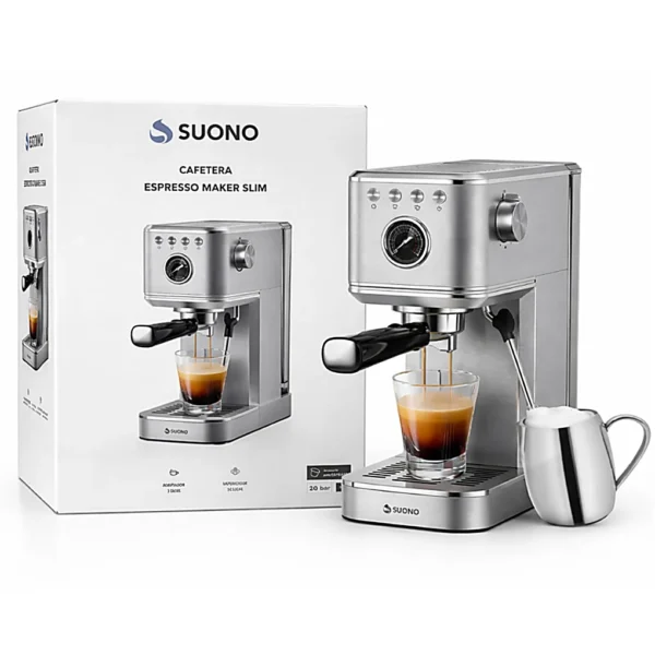 Cafetera Vintage Espresso Maker Slim 20Bar SUONO 203