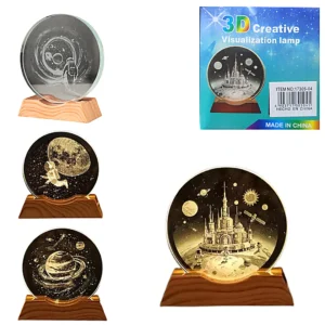 Cristal 3d Circular Plano 8CM distintos Modelos