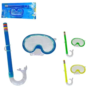Set de Buceo Snorkel + Mascara Junior Silicona Niños