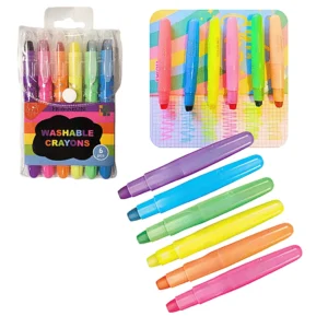 Crayones Neon Lavables x6Pcs