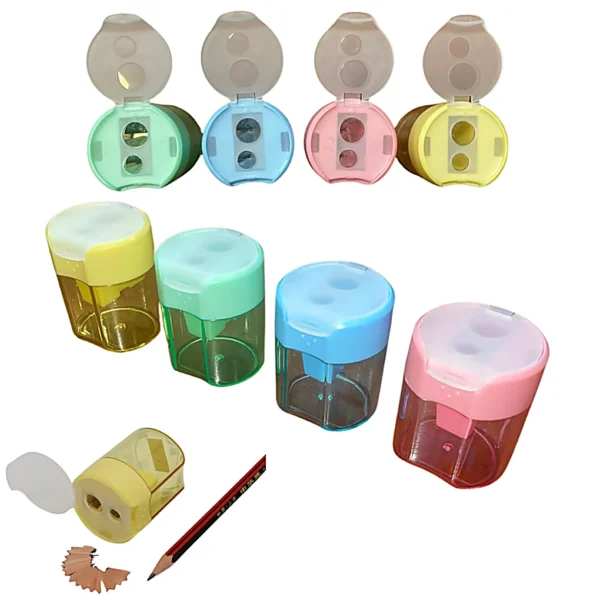 Sacapuntas Pastel con Recipiente x Unidad