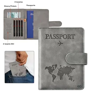 Estuche Premium Para Pasaportes PASSPORT L-623