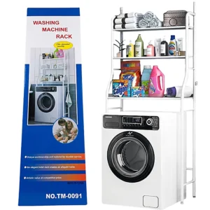 Rack sobre Lavarropas Tres niveles Perchero WASHING MACHINE HOG0673