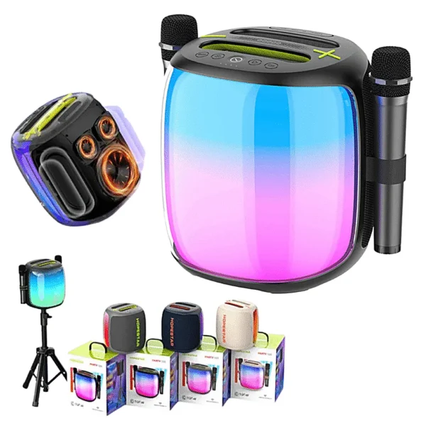 Parlante Hopestar Party 500 100W con 2 Micrófonos