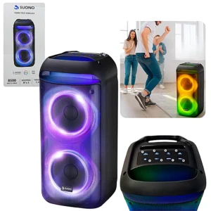 Parlante Torre Bluetooth 2×8″ Pulgadas TWS SUONO AYV0360