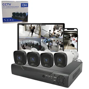 DVR 4 Cámaras de Seguridad CCTV-4W
