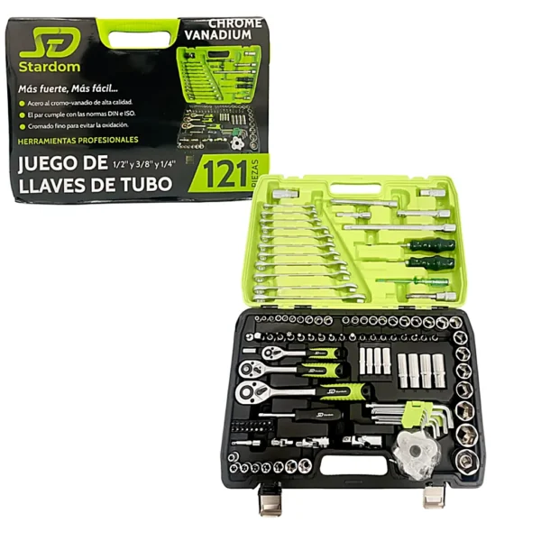 Set de Llave de Tubo Stardom 121 PCS SD0121
