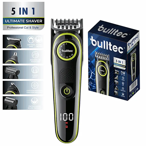 Maquina Corta Pelo 5 en 1 ULTIMATE SHAVER BULLTEC