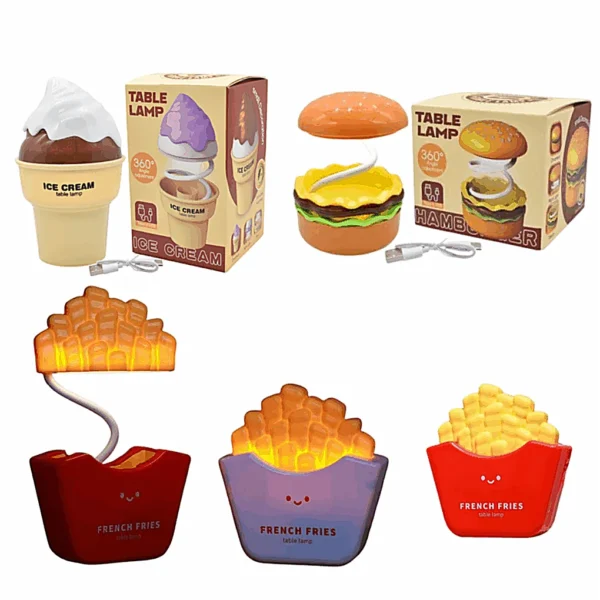 Luz de Mesa Papas, Helado o Hamburguesa 1899-21-22-20