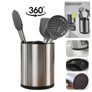 Cubiertero de Acero Inoxidable Con Divisor y Giro 360 STAINLESS-STEEL