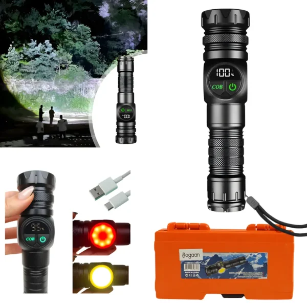 Linterna Portátil Magnética Multifuncional Luz Lateral Ogaan 2860