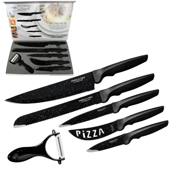 Set de Cuchillos Antiadherentes x6Pcs SWISS ALTIMO